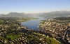 Luftaufnahme Kanton Luzern/Stadt Luzern/Luzern  am  Abend - Foto Stadt Luzern2juni09